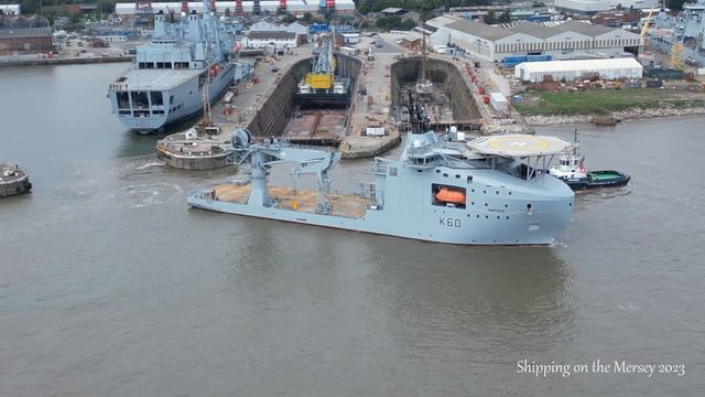 RFA Proteus - Offshore Support Vessel Leaving Lairds 16th September 2023 смотреть онлайн