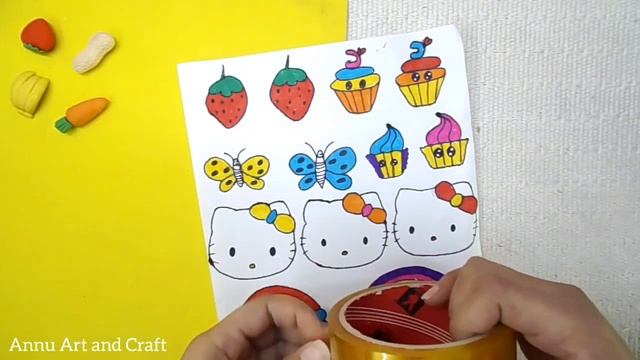 How to make Stickers | DIY Sticker | Sticker Craft | Homemade Sticker смотреть онлайн
