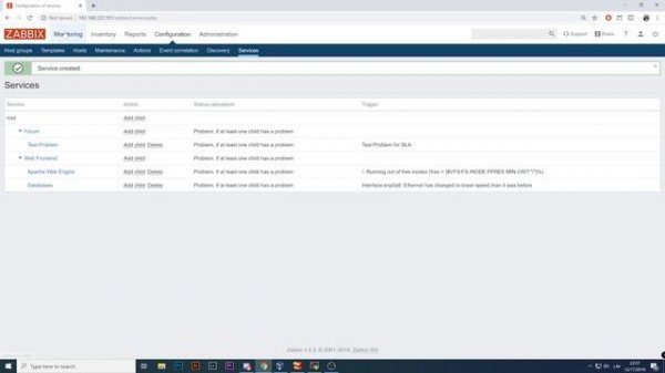 ZABBIX SLA Monitoring