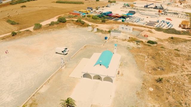 Cyprus Ayia Thekla Church from Drone in UHD 8K d-log Luts Mavic Pro 2 смотреть онлайн