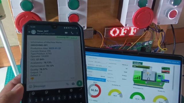 OEE Monitoring System: Whatsapp Report using Node-RED смотреть онлайн