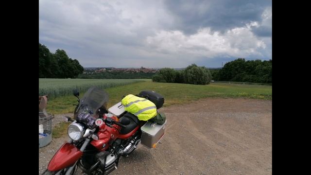 Tag 2 5000 km Runde drehen BMW R850R Fulda-Rothenburg ob der Tauber über Landstraße смотреть онлайн