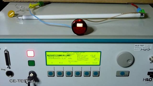 Испытание цифрового вольтметра ВР-М01-28 на устойчивость к импульсным помехам (нс) смотреть онлайн
