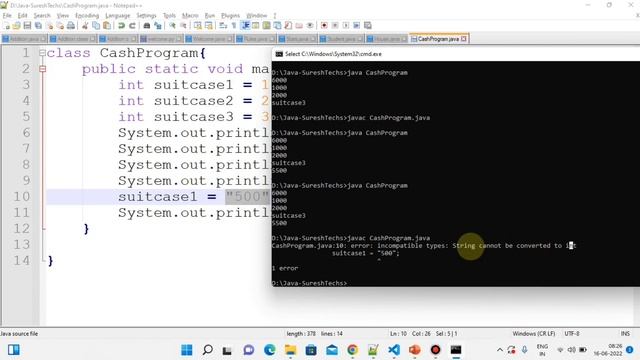 Java In Telugu | Chapter - 13 | Overview of Variables & Data Types In Java смотреть онлайн