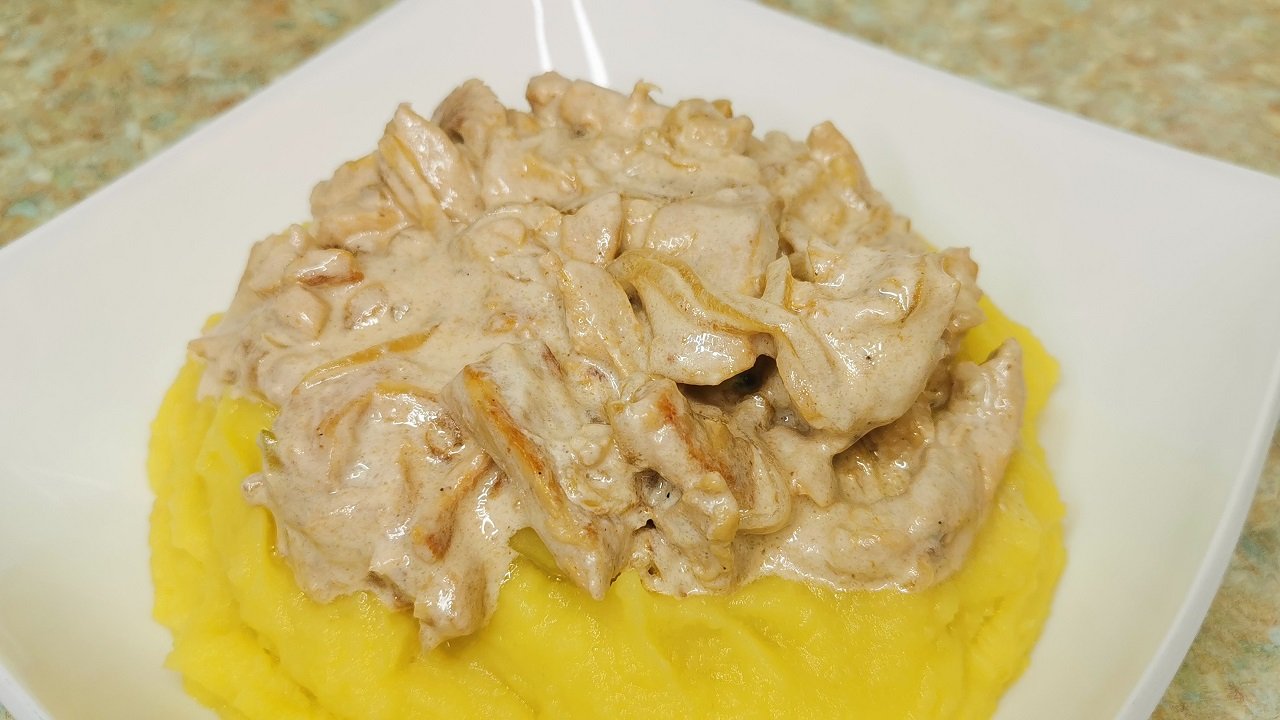 ЛЮБИМЫЙ БЕФСТРОГАНОВ\Сливочный вкус\Секрет как сделать МЯСО МЯГКИМ