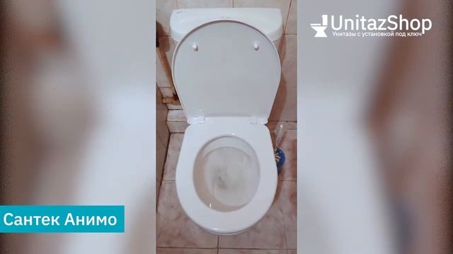 Тест смыва унитаза Сантек Анимо от UnitazShop смотреть онлайн