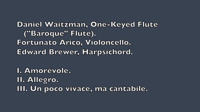 Quantz D Major Flute Sonata HD 1080p смотреть онлайн