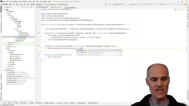 Display data in a RecyclerView смотреть онлайн