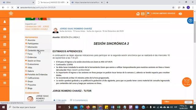SESIÓN EN LINEA 2 PARTE 1 EXCEL 16-09-20 смотреть онлайн