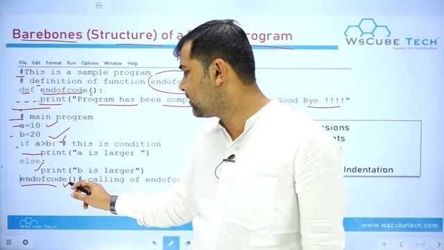 Barebones Of Python Program | Functions in Python Class 12 Computer Science With Python #02 смотреть онлайн