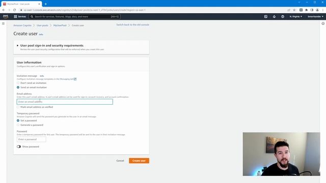 Create an AWS Cognito User Pool смотреть онлайн