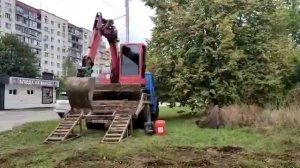 Сходни для экскаватора kubota rx 503 , масса 5800 кг