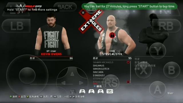 How to select 1 on 2 Handicap match option in wwe2k17 on gloud games смотреть онлайн