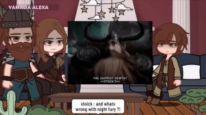 Past HTTYD Family reacts to future Hiccup & Toothless !! ?? ?