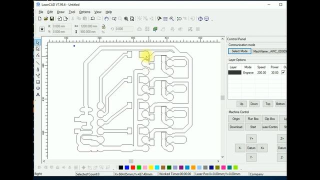 Печатная плата на CO2 станке смотреть онлайн