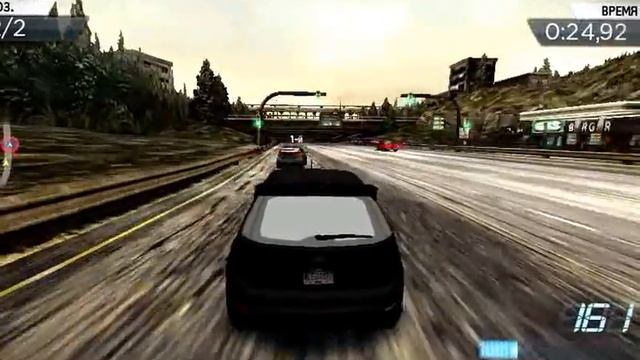 Gameplay Need for speed Most Wanted on Samsung galaxy s plus I9001 смотреть онлайн