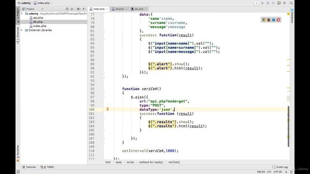 #PHP AJAX JSON Türündeki İşlemler смотреть онлайн
