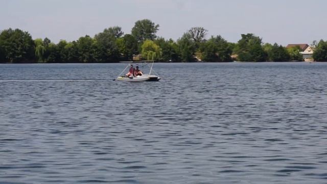 Надувной катамаран на педальном приводе | Inflatable Pedal Catamaran BOATHOUSE