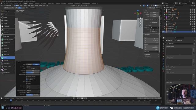 BLENDER 3D | УРОК 20 | Spin смотреть онлайн