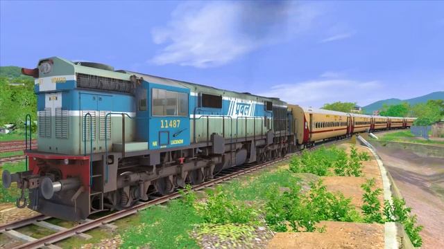 LHB Coupling UTKRISHT Coach | BUMPY RAILROAD | Train Simulator | Railworks 3 | Indian Train Driver смотреть онлайн