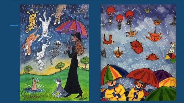 Английская идиома "It is raining cats and dogs" смотреть онлайн