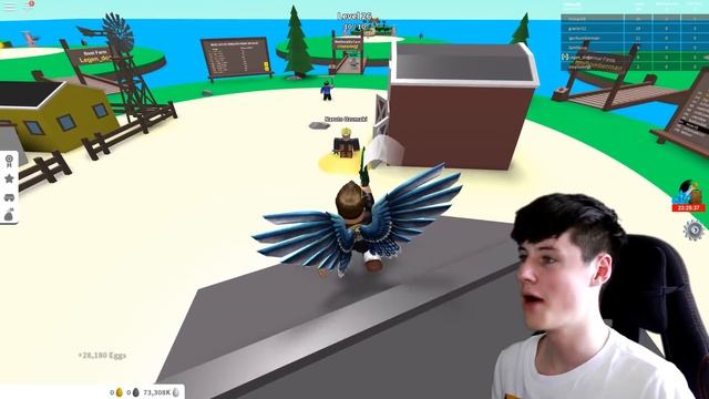 DEFEATING GODLY CHICKEN BOSS! (MYTHICAL WEAPONS) - Roblox Egg Farming Simulator смотреть онлайн