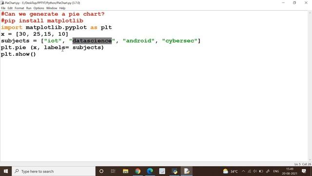 How to Generate Pie Chart with Python? смотреть онлайн