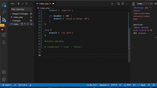 Nested Ternary Operator in PHP смотреть онлайн