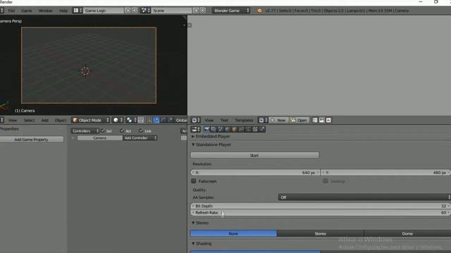 Blender Game Engine 01 com Python - Editor de renderização do motor de jogo. смотреть онлайн