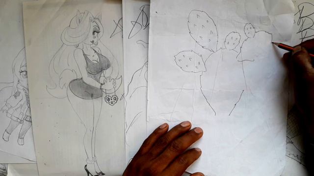 Como dibujar UN NOPAL NIVEL SECUNDARIA / How to DRAW to NOPALES XDEIOS смотреть онлайн
