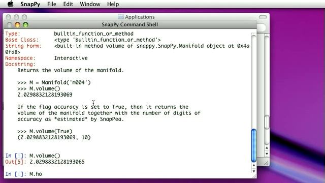 SnapPy tutorial, Part I: Basics смотреть онлайн