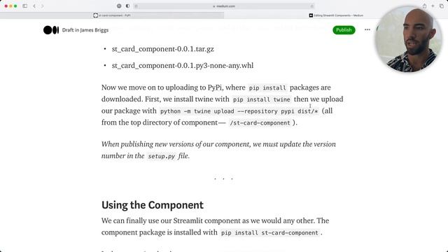 Streamlit for ML #5.3 - Publishing Components to Pip смотреть онлайн