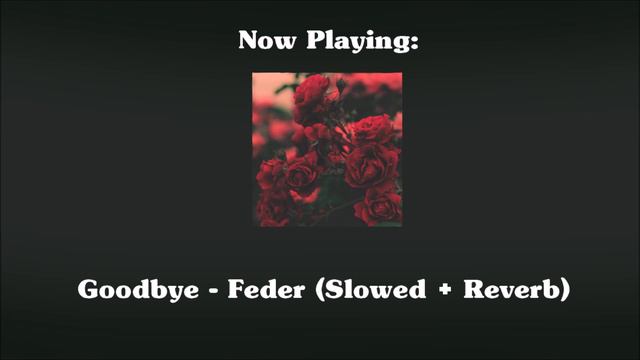 Goodbye - Feder (feat. Lyse) (Slowed + Reverb)