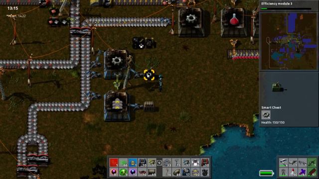 Factorio Tutorial 23 - Controlling Direct Insertion смотреть онлайн