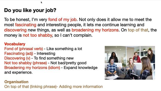 IELTS Speaking Topic Jobs - Part 1 Sample Answers