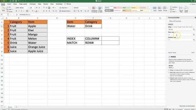 Reverse Vlookup Index Match in Excel смотреть онлайн