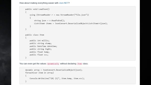 [c#] Read and parse a Json File in C# смотреть онлайн