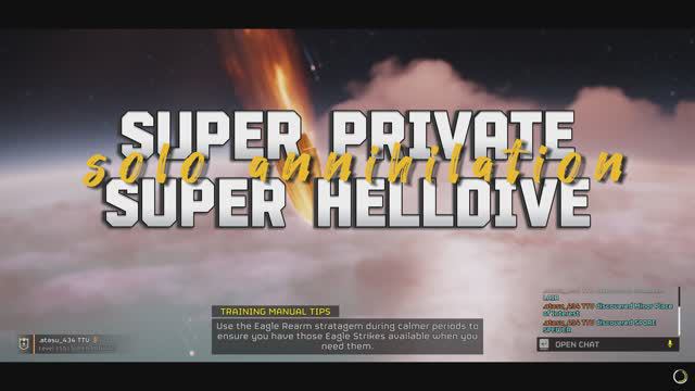 Helldivers 2: Super Private Solo Super Helldive Bug Eradication - Full Dive by .atasu смотреть онлайн