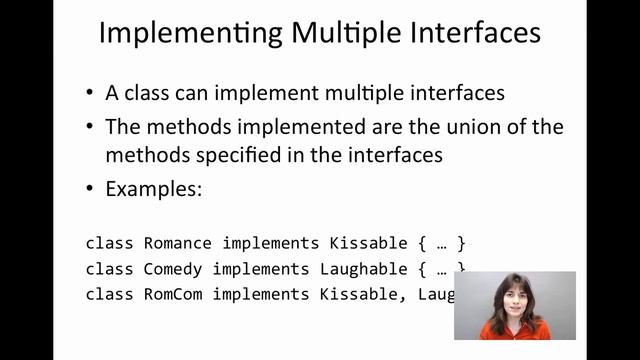 Implementing Multiple Interfaces смотреть онлайн