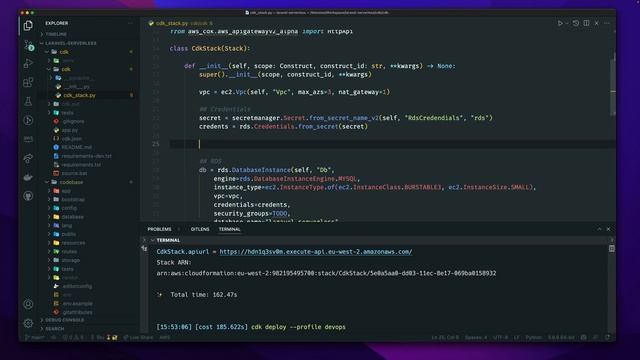 Serverless Laravel: using Python CDK to create an RDS and docker based Lambda смотреть онлайн