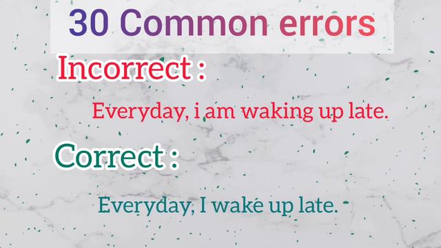 30 Most common grammar mistakes.(part - 2) смотреть онлайн