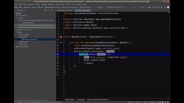 Licao2 do curso de desenvolvimento de apps com Android Studio e Kotlin. смотреть онлайн