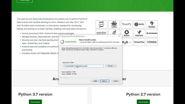 Anaconda Install Error "Destination Folder Contains 1 Space" смотреть онлайн