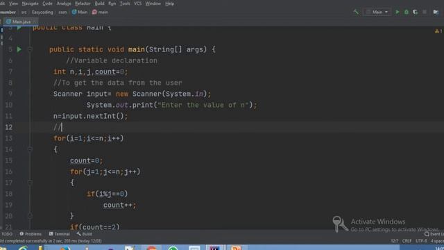 PRIME NUMBER IN JAVA смотреть онлайн