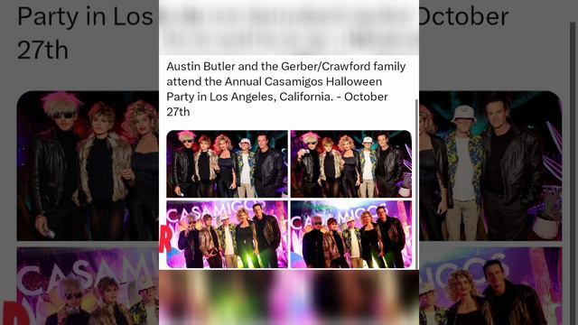 Austin Butler and Kaia Gerber, outside the Annual Casamigos Halloween Party in Los Angeles, смотреть онлайн