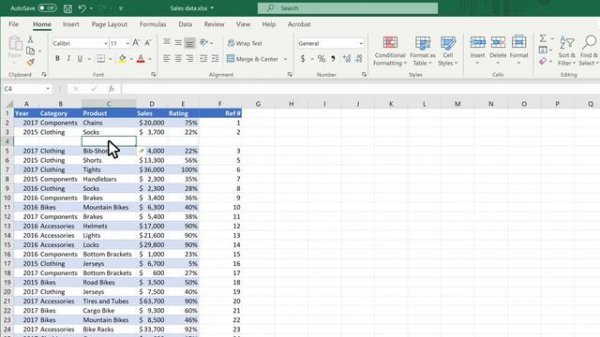 How to insert or delete rows and columns in Microsoft Excel
