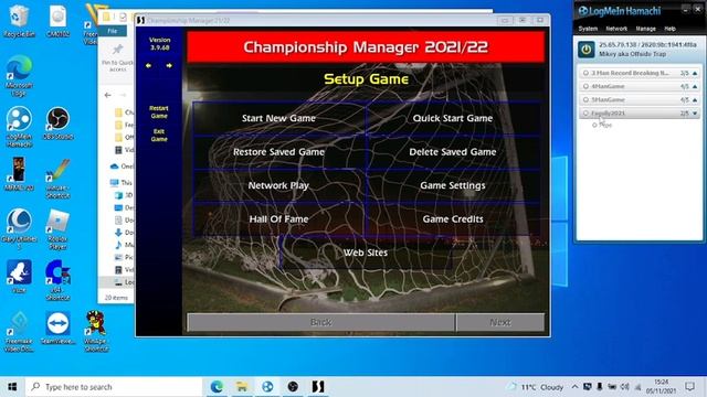 Championship Manager 01-02 - How To Setup An Online Game - Windows 10