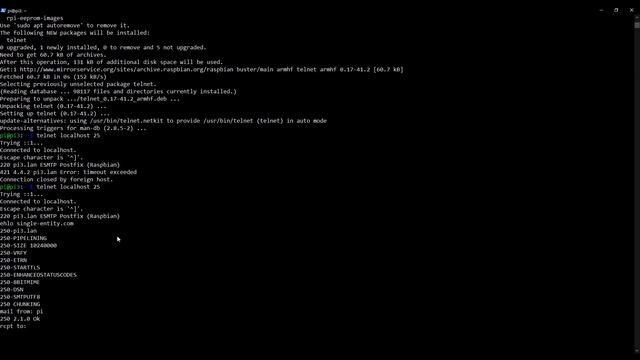 3. Sending your first email from your Raspberry Pi using Telnet | Hosting an email server for free смотреть онлайн