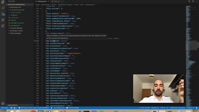 VS Code Setting: git.autofetch смотреть онлайн