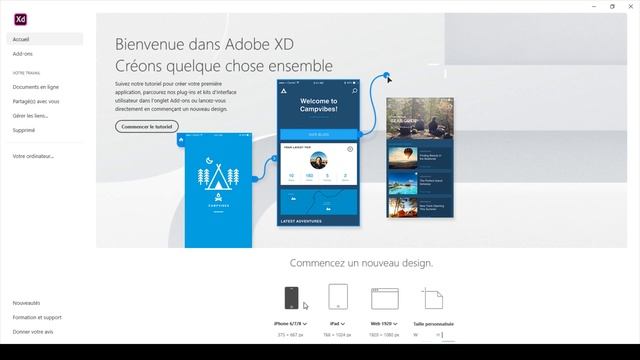 Tuto Adobe XD 1: installation et présentation смотреть онлайн